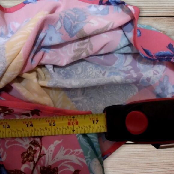 UMGEE | PATCHWORK PAISLEY COLORFUL BOHO BEACHY  OFF THE SHOULDER STRAPLESS DRESS - Picture 14 of 16